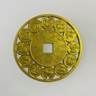 Golden coins of the 12 zodiac animals attract wealth