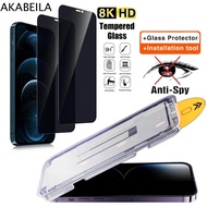 AKABEILA ฟิล์มกระจกนิรภัยกันรอยหน้าจอ iphone 11 12 13 14 15 16 Pro Max 6 6s 7 8 plus Xs Max XR SE 20