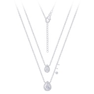 Silver thai 925 Sterling Silver Teardrop Double Choker Necklace เครื่องประดับเงินแท้ สร้อยคอเงินแท้9