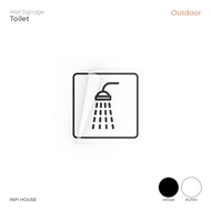 Shower area stickers - shower sign stickers - door stickers - wall stickers