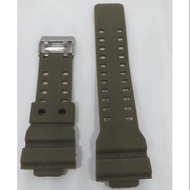 HIJAU Casio G SHOCK GA-100 / GA100 / GA 100 GREEN ARMY WATCH STRAP G SHOCK GA100 RUBBER STRAP
