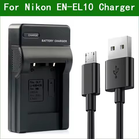 EN-EL10 MH-63 Camera Battery Charger for Nikon COOLPIX S60 S80 S200 S210 S220 S230 S500 S510 S520 S5