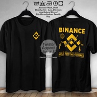 Binance Crypto Coin Set For The Futures BNB Coin Men's Clothing Wanita Tshirt Cotton Combed 30s - TW