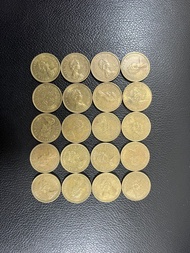 （銅色伍毫20枚1980年）香港硬幣英女王伊利沙伯二世銀色1980年五毫 Government of Hong Kong Queen Elizabeth ll 1980 $0.5