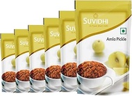 Suvidhi Amla Pickle 100gm Each (Pack of 6) | Amla Achar | Traditional | Indian Taste | Homemade Pick