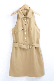 โaks แฟบวัน ไร้ตัวเมซางเอว แขนบู้chedules คอปกเย็นสำหรับฤดูร้อน กระโปรงทรงเอท้องแบนสำหรับผู้ใหญ่คอกว