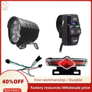 EBike Headlight Taillight DK336 Set ABS+Metal As Shown for 36V 48V 52V 60V