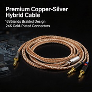 16 Cores  2.5 4.4mm 4 pin Xlr Headphone Earphone Cable For Dual 3.5 Hifiman Ananda Sundara HE1000se 