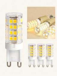 1入G9 LED瓷玉米燈泡，高亮度節能燈，具有不閃爍的暖白/白色/中性光