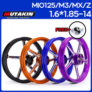 MUTAKIN ล้อแม็ก 511 CNC RIM สำหรับYAMAHA MIO125/125i FINO125/125i MIOM3 MIO125GP MIOS MIOZ 1.6*1.85-