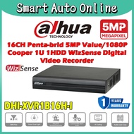 Dahua 5.0MP DH-XVR1B16H-I 16-Channel DVR 16CH HD 1080P 5MP Recorder CCTV P2P connect phone LIVE VIEW