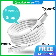 Cosy | Lenovo Tab P12 Pro 12.6 C to C 60W Magnetic Tangle-Free Fast Charging Fabric Cable 1m