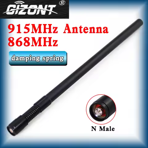 GSM 800MHz 868MHz 900MHz 915MHz 1.2G 1.4G Antenna spring Shock absorber N male head POM tube LoRa He
