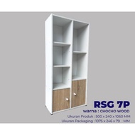 7-tier wardrobe rack with minimalist multi-purpose doors