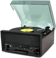 PATINS High-end Retro Vinyl Record Player Vinyl CD All-in-one Home Multi- Player Bluetooth U Disk Radio Recorder