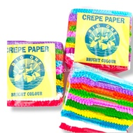 COLORED PAPER SMALL CUT CREPE/ CONTAINS 10 COLORS COLORED CREPE PAPER/ CREP PAPER/ CREPE PAPER PACK
