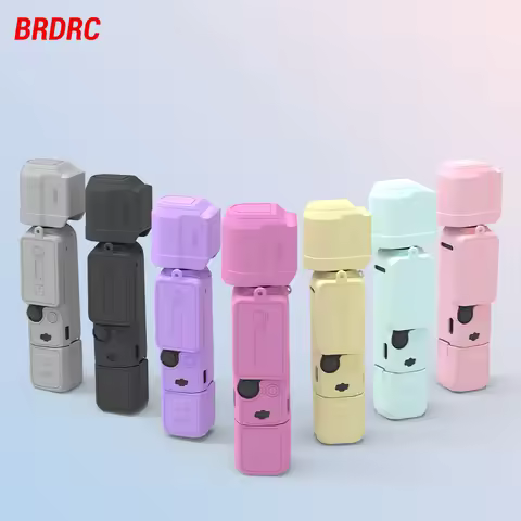 BRDRC Silicone Cover For DJI Osmo Pocket 3 Camera Anti-Scratch Case Lens And Screen Protective Cover
