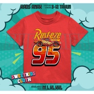 Cars Lightning McQueen Kids T-Shirt McQueen Cars Kids/ Free Name