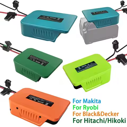 for Makita/Ryobi/Black&Decker/Hitachi/Hikoki 36V 40V Li-ion Battery DIY Power Wheels Adapter Battery