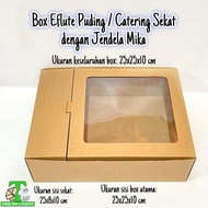 PROMO DUS PUDDING SEKAT UK 25 | KOTAK CATERING SEKAT DENGAN MIKA | KOTAK DESSERT SEKAT VLA | BOX KUE