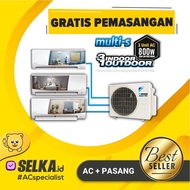 Daikin MKC70SVM4 AC Multi Split + PASANG 3 KONEKSI INVERTER 1/2 PK + 1