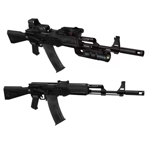 Ak74 Ak103 Rifle Paper Model 3D Hand-crafted Drawings Military Jigsaw Puzzle