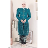 Aurelia Lace Kebaya Labuh Set with Batik Sarong (1 Set)