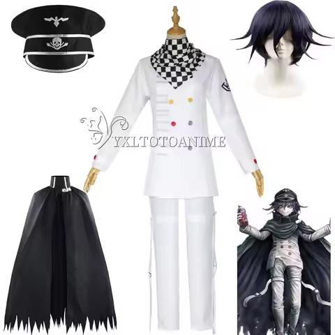 Danganronpa V3 Kokichi Oma Cosplay Costume President Uniforms Cloak Full Set Halloween Carnival clot