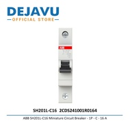 ABB MCB SH201L-C16 Miniature Circuit Breaker - 1P - C - 16 a