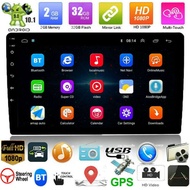 2din รถวิทยุ 9 นิ้ว Android 10.1 ระบบสเตอริโออัตโนมัติ 2.5D หน้าจอแบบ Capacitive Bluetooth WIFI GPS Quad Core Universal