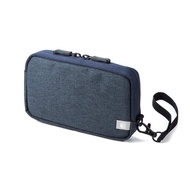 Sanwa Direct Gadget Pouch Slim Travel Business Convenient Storage Pouch Size S Navy 200-BAGIN012NV