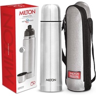 Milton Thermosteel Flip Lid 1000, Double Walled Vacuum Insulated Thermos 1000 ml | 34 oz | 1 Ltr | 2