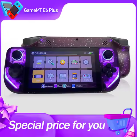 GameMT E6 Plus 5” HD Display Portable Game Console RK3566 SOC Android 11 64-bit Operating System Sup