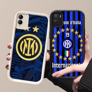 HK-68 Inter Milan Shockproof Casing for Black and White Silicone VIVO IQOO Z9X Y56 Y17S Y16 Z10 Y35 