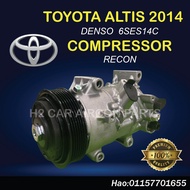 TOYOTA ALTIS  2014 DENSO 6SES14C 12V 6PK / CAR AIRCON COMPRESSOR / COMPRESSOR RECON / ALTIS COMPRESS