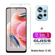 2 in 1 Redmi Note 12 tempered Glass Redmi 12 tempered glass Screen Protector Front Film +Back Lens Screen Protector Note 12 pro+ Redmi Note 12 5G Redmi note 11 11s note 10 10 pro