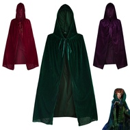 Movie Hocus Pocus 2 Sanderson Sisters Cloak Witch Mary Sarah Winifred Cosplay Costume Halloween Adul