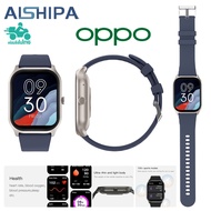 AISHIPA [รับประกัน1ปี] OPPO Smart watch สมาร์ทวอทช์ IP67 Waterproof การโทรผ่านบลูทูธ การแจ้งเตือนข่าวสาร วัดออกซิเจนในเลือ ZL77  เครื่องวัดอัตราการเต้นของหัวใจ