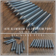 Arrow Point 1416 - 1416 Arrow Tip Stainless steel 55 Grain Aluminum Alloy Point Arrow
