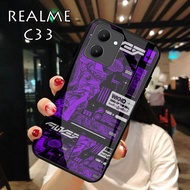 HP Realme C33 Glass Softcase - Casing Realme C33hp - Case Realme C33hp - Realme C35 Softcase [H100]
