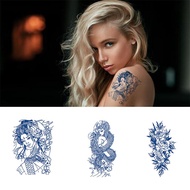 Juice Tattoo Stickers Herbal Plant Semi-Permanent Tattoo Stickers Beauty Geisha Tattoo Stickers Wate