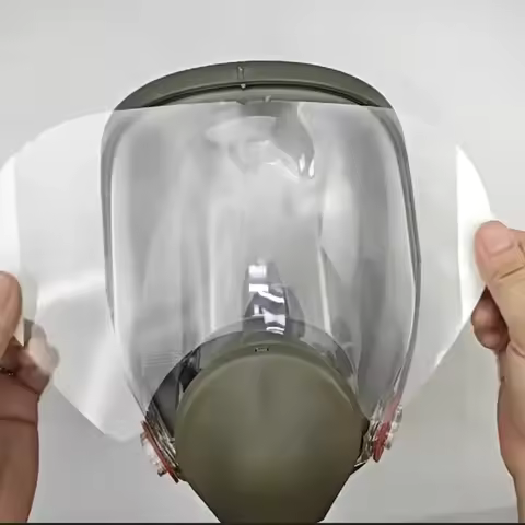 Full Face Window Protective Film Anti Scratch Lens Cover For 3M 6800 Respirator Mask Painting Sprayi