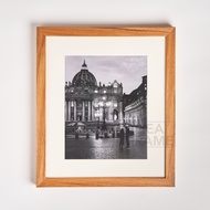 Mahogany Wood Photo Frame - Photo Frame 60x80 cm, 5 cm matboard