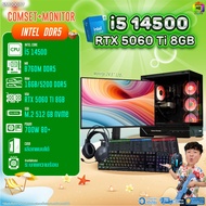 COMSET + MONITOR/ BONMECOM2 ครบเซ็ตพร้อมจอ/ CPU I5 14500/ RTX 5060TI 8GB/DDR5