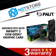 PALIT GEFORCE RTX 5070 INFINITY 3 12GB GRAPHIC CARD - NE75070019K9-GB2050S