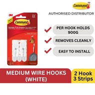 3M Command Medium Wire Hooks - White  17065-ES