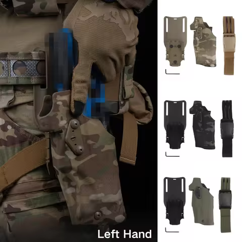 Left Hand 6354DO Tactical Universal Quick Release Gun Holster Pistol Carry Case For Glock 17 X300X30