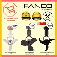 Fanco (Nano 16 Inch / Dono 16 Inch / Vino 18 Inch) Corner Fan W Wall And Ceiling Bracket | Installation Option Available