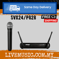 Shure SVX24/PG28 Handheld Wireless Microphone System, SVX4 Diversity Receiver, SVX2 Handheld Transmitter &amp; PG28 Microphone with Free Gator GM-1W Wireless Bag (SVX24-PG28/GM1W)