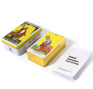 [Mạ Cạnh + TẶNG ĐÁ] Bộ Bài Tarot Waite Smith và Rider Waite Hộp Thiếc CAO CẤP 78 Lá 98x58 Mm Tặng Đá